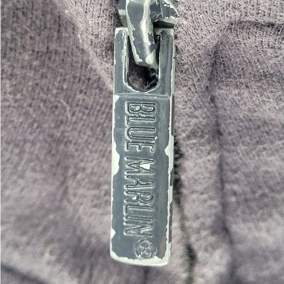 Blue Marlin Ireland Embroidered Zip Front Raglan Long Sleeve Trainer Sweatshirt - Picture 13 of 16